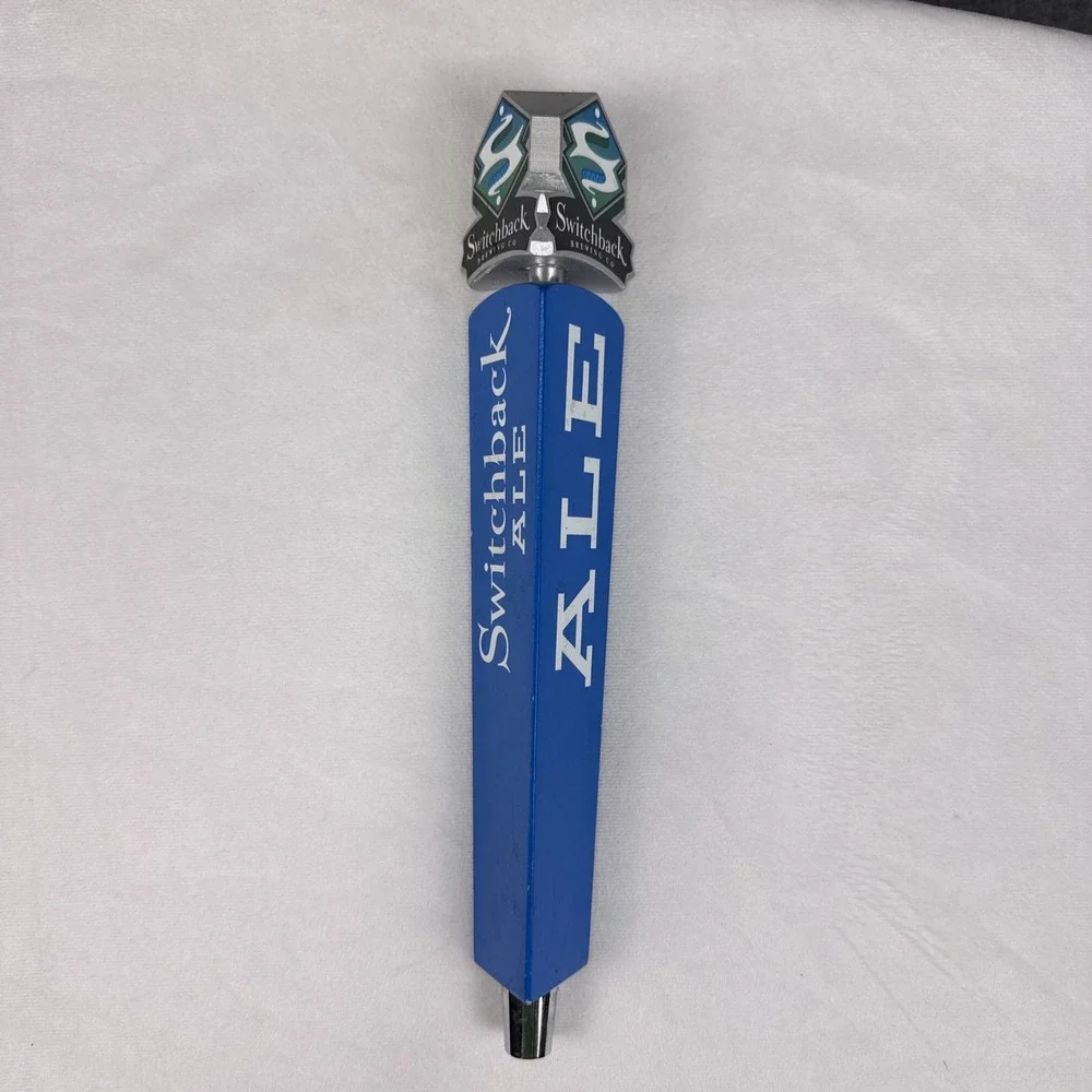 Switchback Ale Beer Tap Handle Switchback Brewing Co Vermont Blue 12.5 Inch